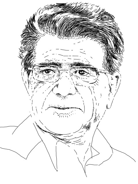 پرتره خطی محمد رضا شجریان